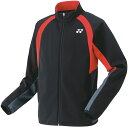 YO-50139-007-O ヨネックス ユニセックス ニットウォームアップシャツ(ブラック・サイズ:O) YONEX