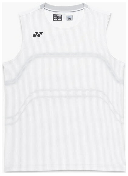 ヨネックス メンズ ゲームシャツ ノースリーブ（ホワイト・サイズ：XO） YO-10714-011-XO YONEX