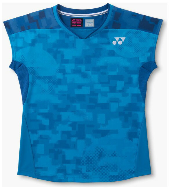 ヨネックス レディース ゲームシャツ フィットシャツ（セルリアンブルー・サイズ：O） YO-21000-449-O YONEX
