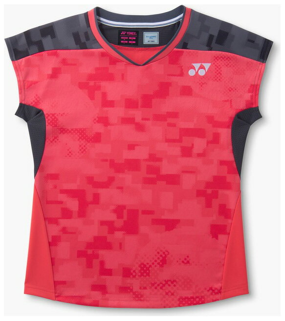 ヨネックス レディース ゲームシャツ フィットシャツ（コーラルレッド・サイズ：M） YO-21000-475-M YONEX