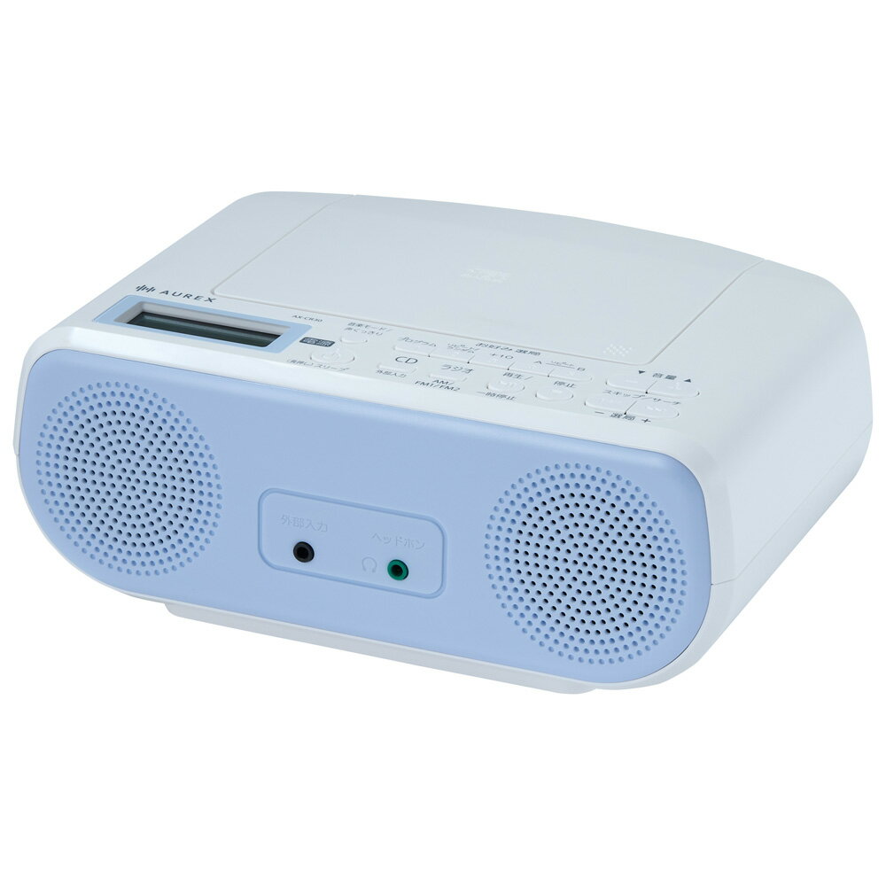 【返品種別A】□「返品種別」について詳しくはこちら□■新製品■2026年03月13日 発売予定メーカー保証期間 1年音声が聴こえやすい「声くっきり機能」搭載。コンパクトで高音質・横型タイプのCDラジオ◆横型でコンパクト！　コロっとかわいいデザイン横型でコンパクト。シンプルなデザインにハンドル付きで持ち運びも簡単です。◆「声くっきり機能」搭載「声くっきり機能」※を搭載。ラジオのパーソナリティーの声や語学学習のリスニングなど、人の声がはっきり聴こえます。※ラジオは電波状況の良い状態でご使用ください。◆音質切替モード搭載音楽から人の声まで最適な音質で聴ける。・FLAT：原音に近い自然な音・ROCK：低音域と高音域を強調した音質・POP：低音域と高音域をやや抑えた音質・JAZZ：中低音と高音域をやや協調した音質・声くっきり：声の周波数帯を強調した音質◆語学学習にもぴったり・＋10スキップ：CDトラックを10ずつスキップできる・A-Bリピート：設定した区間を繰り返し再生できる◆お好み選局ボタンお好みの放送局をFM1/FM2/AMで各5局ずつ最大15局まで登録できる◆便利機能・スリープタイマー付き：最大120分（120→90→60→30→15分→OFF…）まで設定可能。安心して眠れます。・レジューム再生：電源をオフにしてもCDを前回とめたところから続きを再生できる。・外部入力端子付き：外部入力端子（φ3.5mm搭載）。外部音声機器を接続し、本体のスピーカーで音楽を楽しめます。（コード別売）■　仕　様　■【CDプレーヤー部】チャンネル数：2チャンネルステレオメディア：CD、CD-R/RW（CD-DAフォーマットで記録されたディスク）【ラジオ部】受信周波数・FM：76.0〜108.0MHz（0.1MHzステップ）・AM：531〜1710kHz（9kHzステップ）【共通部】電源：AC100V　50/60Hz、DC9V　単3形乾電池×6本（別売）電池持続時間（東芝単3形アルカリ乾電池使用時）・CD再生時：約3時間・ラジオ受信時：約14時間スピーカー：φ5cmコーン形（4Ω）×2実用最大出力：1.5W+1.5W入出力端子・外部入力：φ3.5mmステレオミニジャック・ヘッドホン出力：φ3.5mmステレオミニジャック消費電力：10W最大外形寸法・幅230×高さ92×奥行213mm（突起物含まず）・幅230×高さ93×奥行213mm（突起物含む）質量・約1.1kg（乾電池含まず）・約1.2kg（乾電池含む）付属品・電源コード・取扱説明書（保証書付き）[AXCR30L]東芝オーディオ＞ステレオ/ラジカセ＞ラジカセ/CDラジオ＞CD/ラジオ