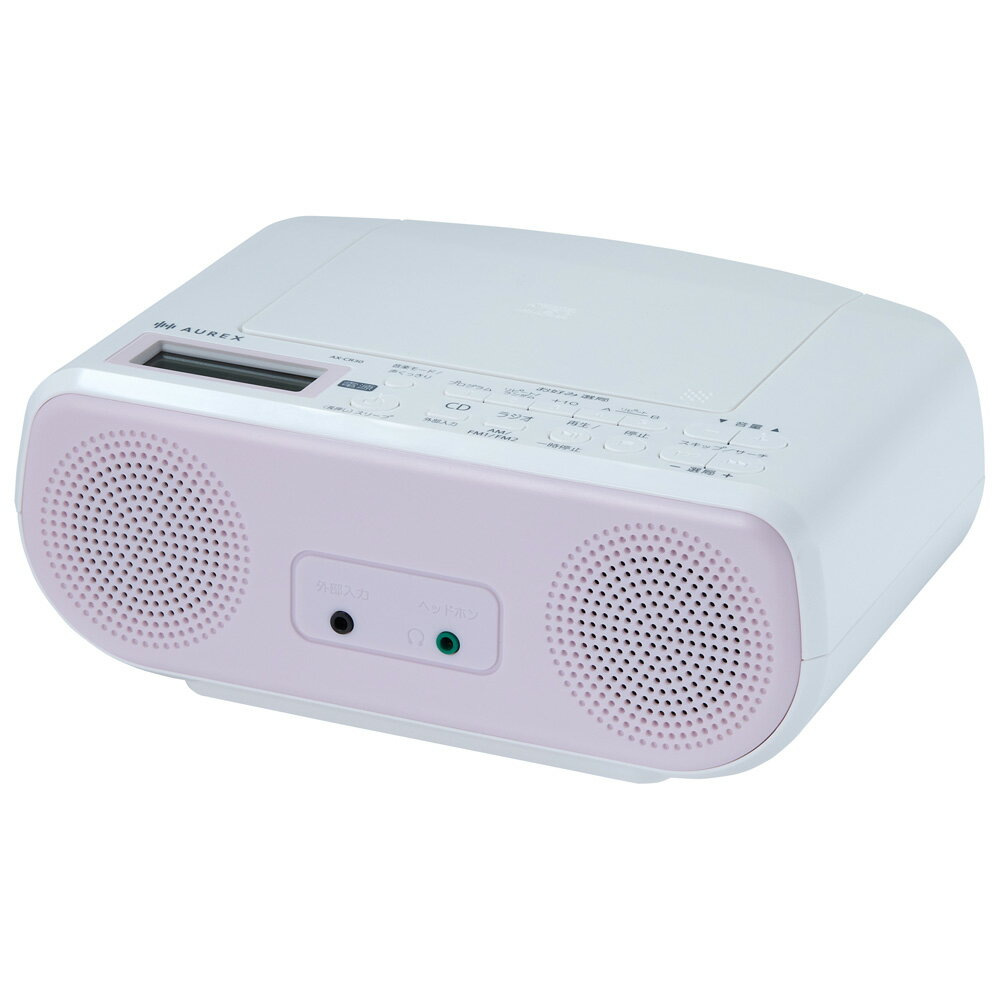 【返品種別A】□「返品種別」について詳しくはこちら□■新製品■2026年03月13日 発売予定メーカー保証期間 1年音声が聴こえやすい「声くっきり機能」搭載。コンパクトで高音質・横型タイプのCDラジオ◆横型でコンパクト！　コロっとかわいいデザイン横型でコンパクト。シンプルなデザインにハンドル付きで持ち運びも簡単です。◆「声くっきり機能」搭載「声くっきり機能」※を搭載。ラジオのパーソナリティーの声や語学学習のリスニングなど、人の声がはっきり聴こえます。※ラジオは電波状況の良い状態でご使用ください。◆音質切替モード搭載音楽から人の声まで最適な音質で聴ける。・FLAT：原音に近い自然な音・ROCK：低音域と高音域を強調した音質・POP：低音域と高音域をやや抑えた音質・JAZZ：中低音と高音域をやや協調した音質・声くっきり：声の周波数帯を強調した音質◆語学学習にもぴったり・＋10スキップ：CDトラックを10ずつスキップできる・A-Bリピート：設定した区間を繰り返し再生できる◆お好み選局ボタンお好みの放送局をFM1/FM2/AMで各5局ずつ最大15局まで登録できる◆便利機能・スリープタイマー付き：最大120分（120→90→60→30→15分→OFF…）まで設定可能。安心して眠れます。・レジューム再生：電源をオフにしてもCDを前回とめたところから続きを再生できる。・外部入力端子付き：外部入力端子（φ3.5mm搭載）。外部音声機器を接続し、本体のスピーカーで音楽を楽しめます。（コード別売）■　仕　様　■【CDプレーヤー部】チャンネル数：2チャンネルステレオメディア：CD、CD-R/RW（CD-DAフォーマットで記録されたディスク）【ラジオ部】受信周波数・FM：76.0〜108.0MHz（0.1MHzステップ）・AM：531〜1710kHz（9kHzステップ）【共通部】電源：AC100V　50/60Hz、DC9V　単3形乾電池×6本（別売）電池持続時間（東芝単3形アルカリ乾電池使用時）・CD再生時：約3時間・ラジオ受信時：約14時間スピーカー：φ5cmコーン形（4Ω）×2実用最大出力：1.5W+1.5W入出力端子・外部入力：φ3.5mmステレオミニジャック・ヘッドホン出力：φ3.5mmステレオミニジャック消費電力：10W最大外形寸法・幅230×高さ92×奥行213mm（突起物含まず）・幅230×高さ93×奥行213mm（突起物含む）質量・約1.1kg（乾電池含まず）・約1.2kg（乾電池含む）付属品・電源コード・取扱説明書（保証書付き）[AXCR30P]東芝オーディオ＞ステレオ/ラジカセ＞ラジカセ/CDラジオ＞CD/ラジオ