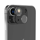 araree iPhone 13 mini/iPhone13用 カメラレンズ フルカバーガラスフィルム(Black) AR21657I13MNBL