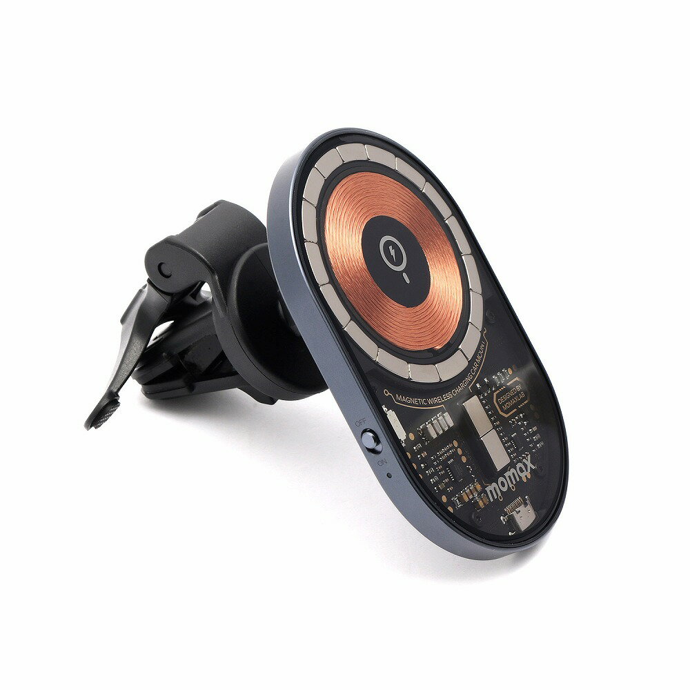 MOMAX Q.Mag Mount MagSafe対応 マグネット車載チャージャー MM-CM20E