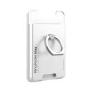 AAUXX MagSafe対応 カードポケット付きスマホリング 『iRing Pocket MAG』(パールホワイト) UMS-IR03PKMGPW