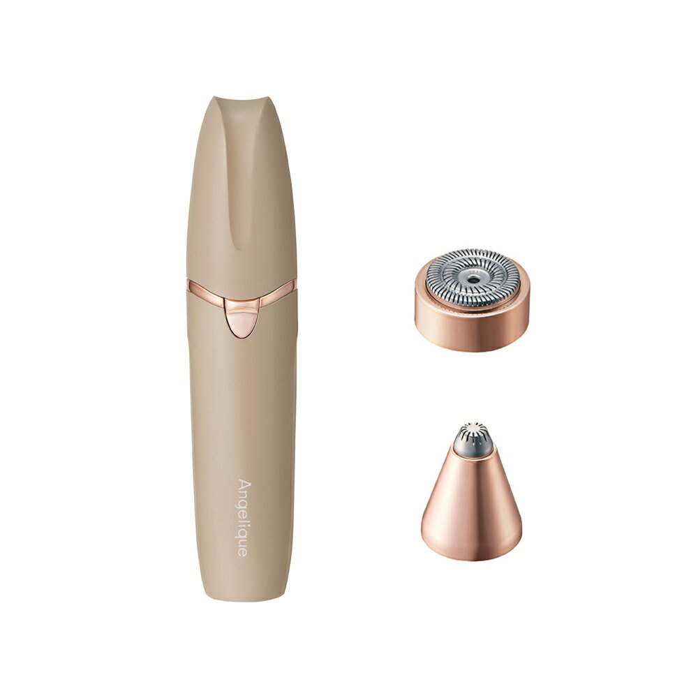 For Eyebrows - マクセル フェイスシェーバー【乾電池式】（ベージュ） MXFS-300-BE maxell　Angelique（アンジェリーク） フェイス＆マユトリマー [MXFS300BE]