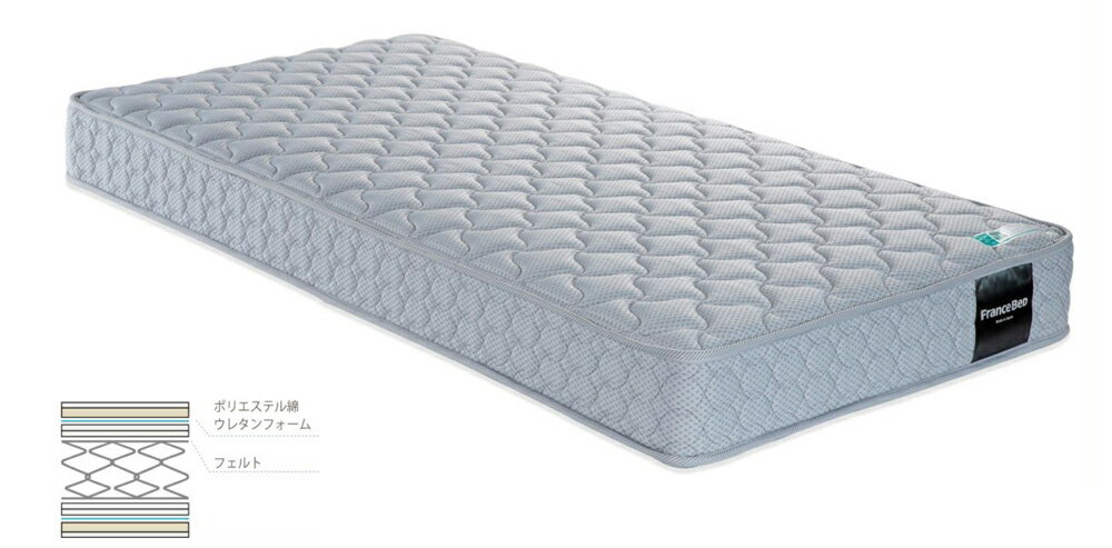 フランスベッド 高密度連続スプリング　マットレス(セミダブル・幅1220×長さ1950×厚み200mm) TW-010α-M FRANCEBED TW-010a [TW010アルフアM]