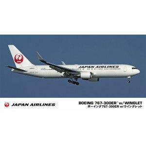 ハセガワ 【再生産】1/200 日本航空 ボーイング767-300ER w/ウイングレット【10812】 プラモデル