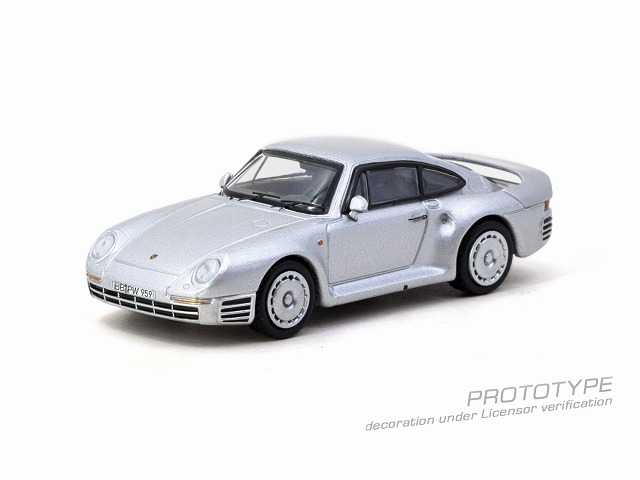 ターマックワークス 1/64 Porsche 959 Silver【T64G-068-SL】 ミニカー