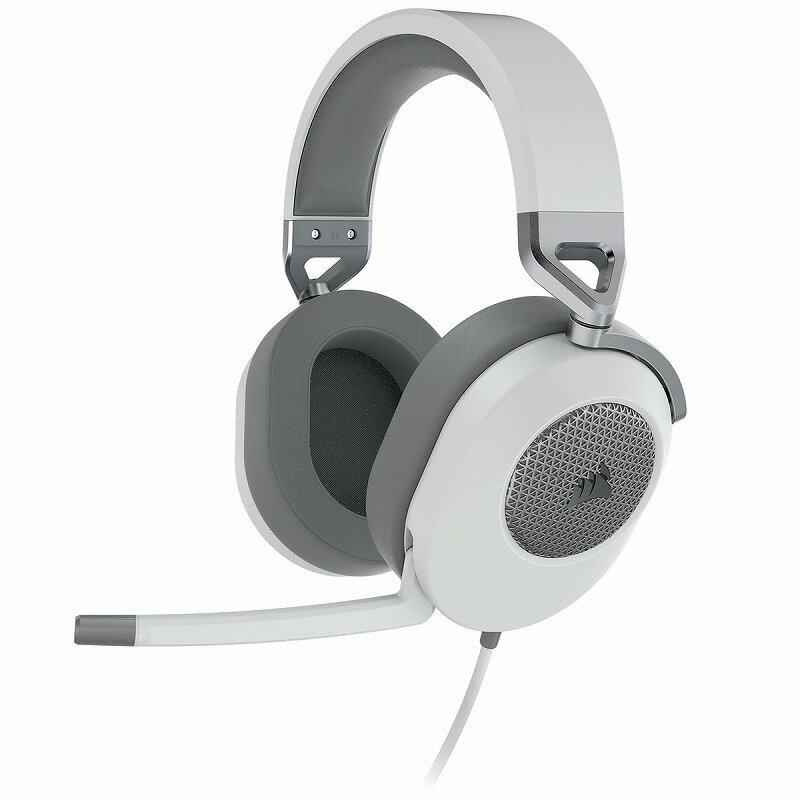 CORSAIR｜コルセア ゲーミングヘッドセット HS65 Surround Carbon（ホワイト） CA-9011271-AP