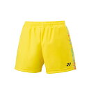 YO-25073-279-M ヨネックス レディース ニットショートパンツ(ライトイエロー・サイズ:M) YONEX