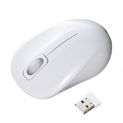 サンワサプライ 抗菌・静音 2.4GHzワイヤレス ブルーLEDマウス(ホワイト) MA-WBSK315W サンワサプライ 抗菌・静音 2.4GHzワイヤレス ブルーLEDマウス(ホワイト) MA-WBSK315W