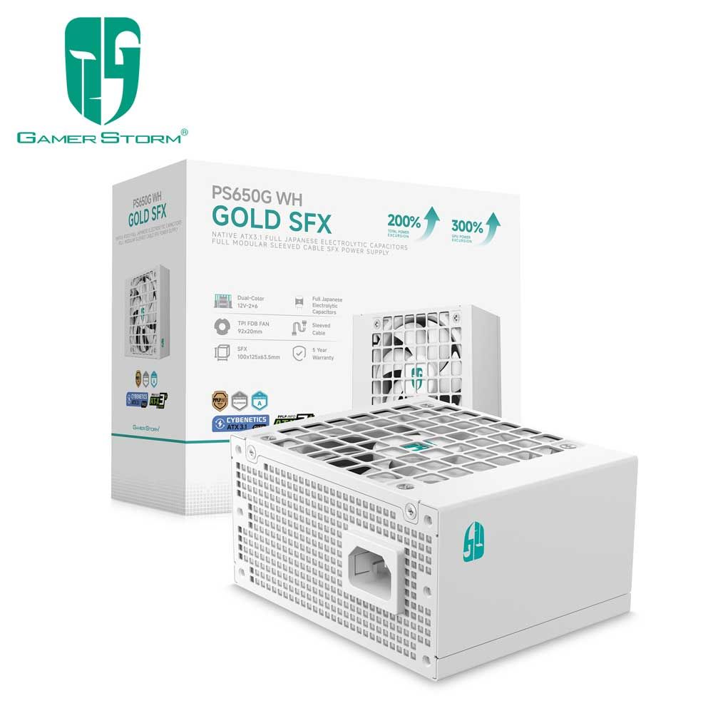 GamerStorm｜ゲーマーストーム ATX 3.1対応 Cybenetics Platinum認証 電源ユニット PS650G WH（ホワイト） R-PS650G-FE0W-JGJP