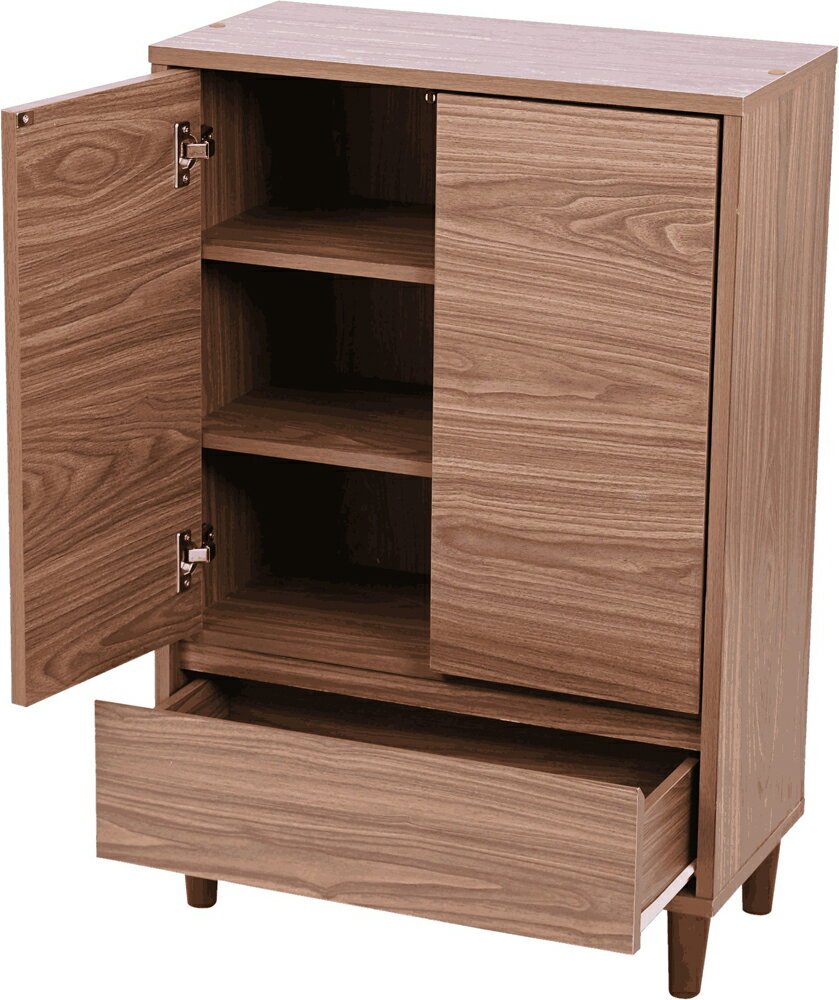 JK-PLAN(ジェイケイ・プラン) 扉付き収納ラック（BR） FSI-0005-BR [FSI0005BR]