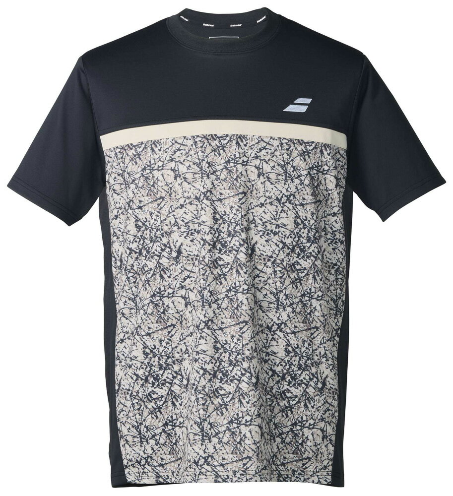 BabolaT(バボラ) メンズ ゲーム・プラクティス兼用 半袖シャツ CLUB SHORT SLEEVE SHIRT 2.0（ベージュ・サイズ：S） BUP5562C-BG00-S