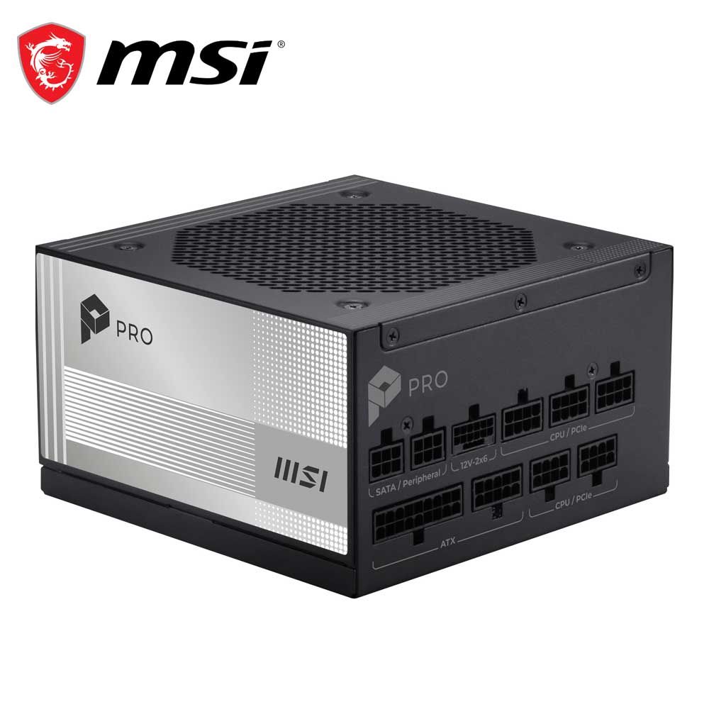MSI｜エムエスアイ MSI PRO A1000PL PCIE5 電源ユニット（ブラック） PROA1000PLPCIE5
