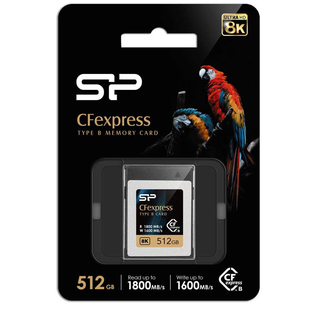 SP512GBCFEB21V10 SiliconPower（シリコンパワー） CFexpress Type B カード 512GB 読み込み1800MB/s、書き込み1600MB/s