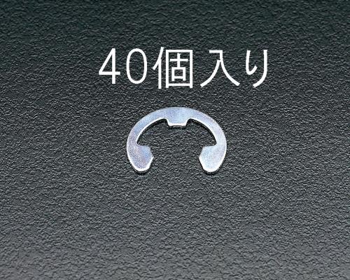 EA949WE-10 エスコ 10 mm Eリング(三価クロメート/40個) ESCO