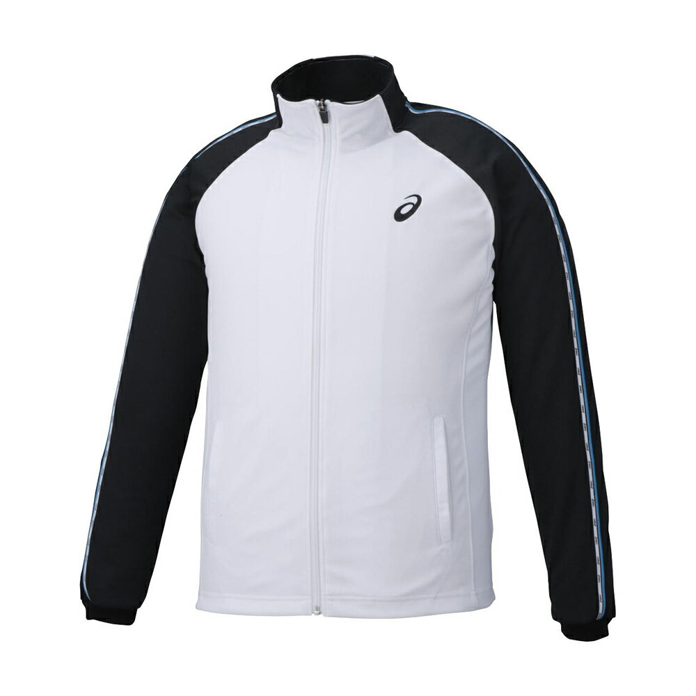 アシックス メンズ ドライトレーニングジャケット（ホワイト×ブラック・サイズ：XS） 2031D811-101-XS asics