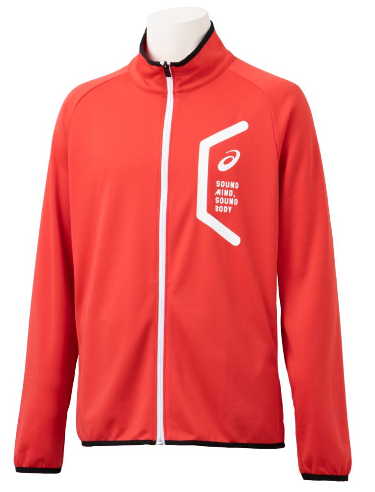 アシックス メンズ トレーニングジャケット（クラシックレッド・サイズ：XS） 2031D909-600-XS TEAM　HEX　KNIT　JKT　RE