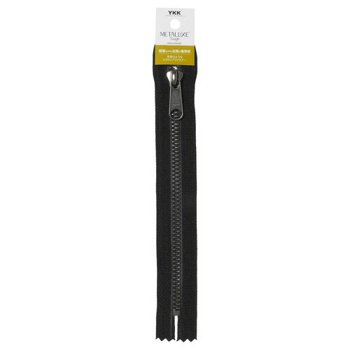 KIYOHARA メタルックス(R)タフ アンティークシルバー ファスナー 20cm止め 580(黒) 1本 5VMTAS-20BL 580