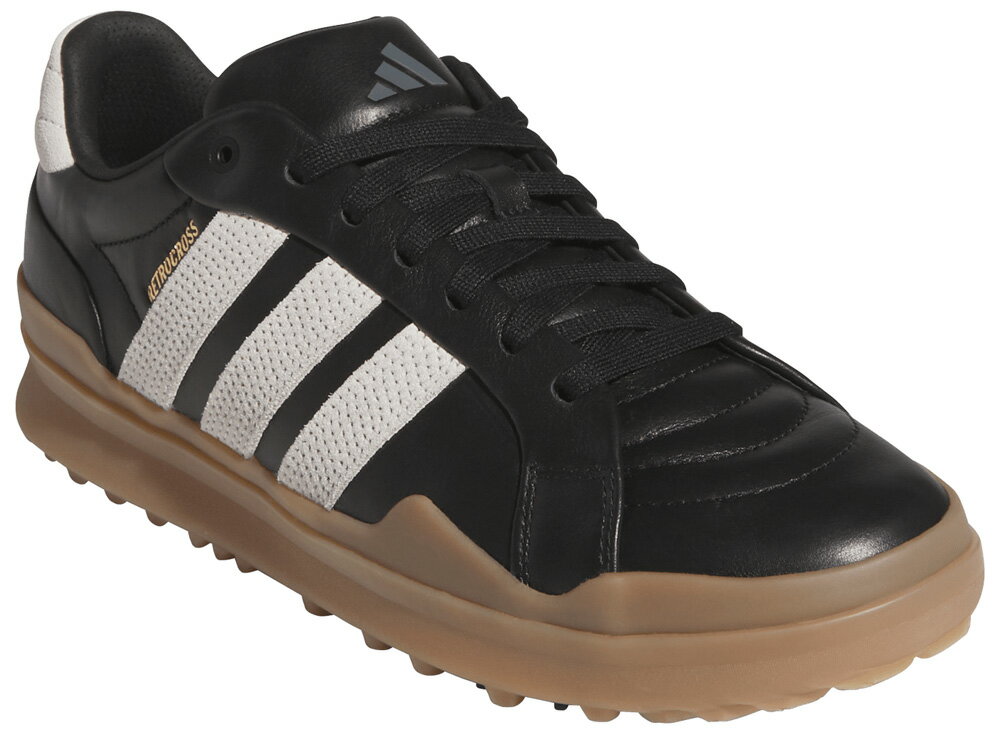 アディダス メンズ スパイクレス ゴルフシューズ レトロクロス グリップモア スパイクレス ゴルフ（コアブラック/チョークホワイト/ガム・サイズ：26.0cm） OPJ99-JR1900-260 adidas