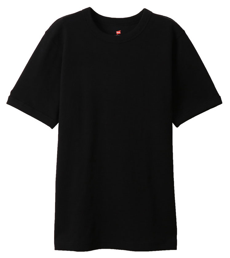 Other - ヘインズ リブクルーネックTシャツ（ブラック・サイズ：XL） HM1-R103-090-XL