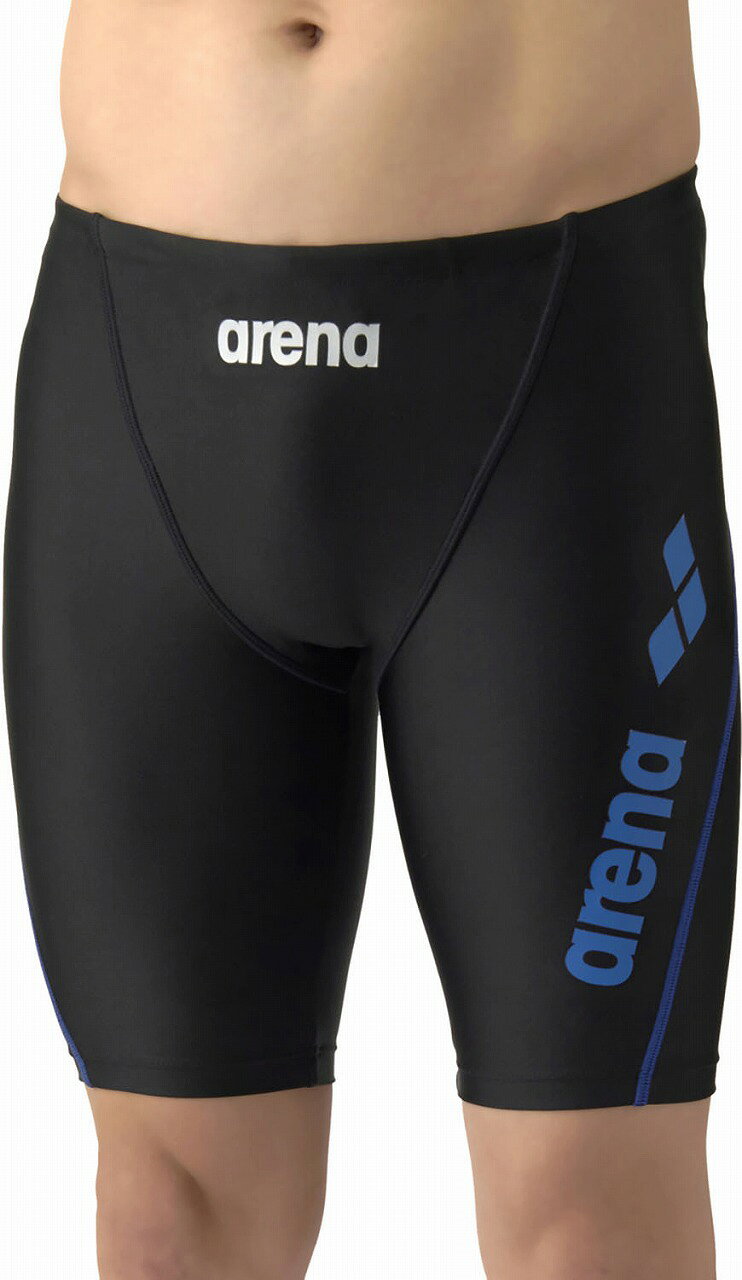 アリーナ フィットネススパッツ(ハーフレッグ)（ブラック×ブルー・サイズ：O） DS-AS6SWF60M-BKBL-O arena