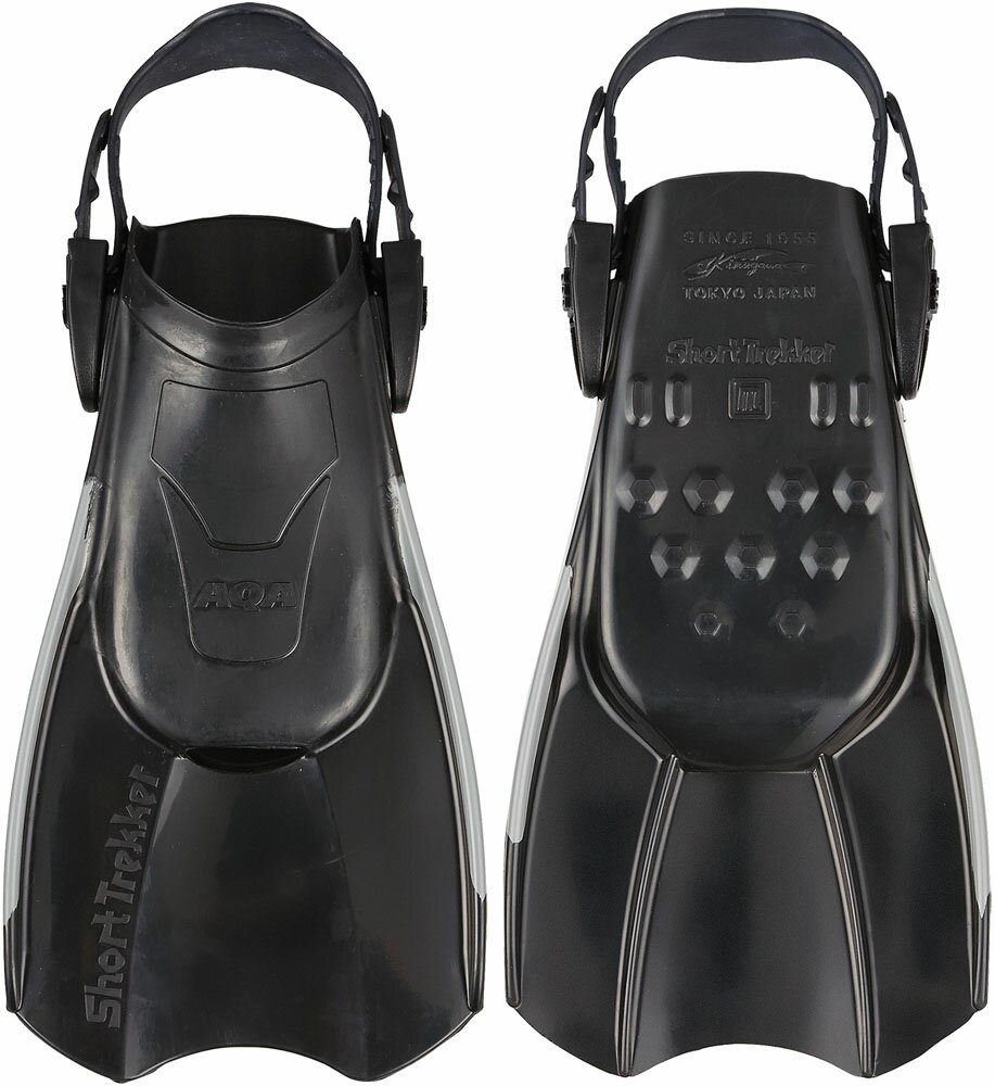 AQA スノーケリングフィン（ブラック/グレー・サイズ：L） KF-2497K-02-L エーキューエー アクア キヌガワ