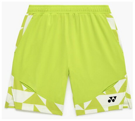 ヨネックス メンズ ニットハーフパンツ（フレッシュライム・サイズ：M） YO-15240-680-M YONEX