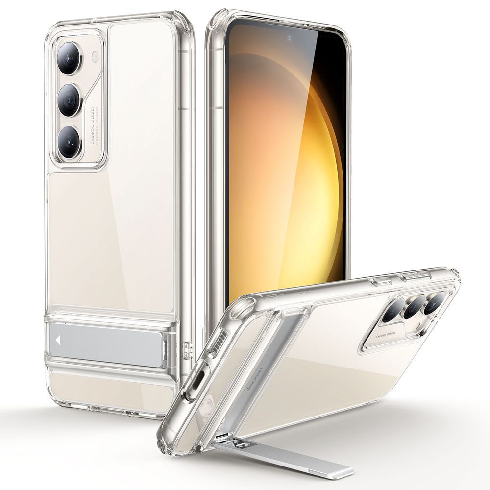 ESR Galaxy S23(SC-51D/SCG19)用 メタルキックスタンドフォーンケース（Clear） Metal Kickstand Case for Samsung ESR309