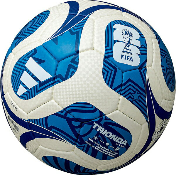 アディダス サッカーボール4号球 トリオンダリーグ（ホワイト/ブルー） MT-ADF424WB
