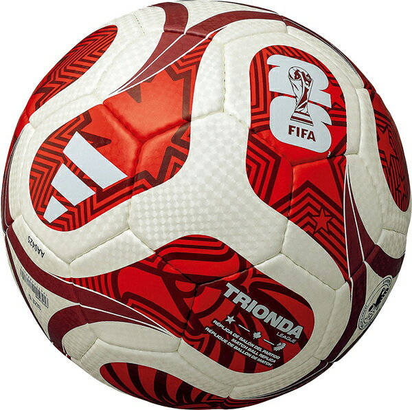 アディダス サッカーボール4号球 トリオンダリーグ（ホワイト/レッド） MT-ADF424WR