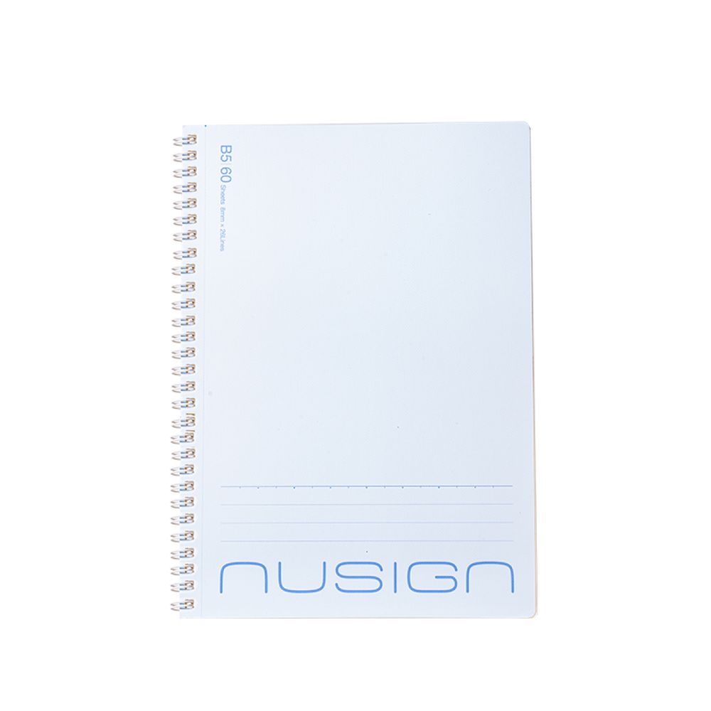 nusign｜ニューサイン セミB5スパイラルノート 60枚（ブルー） DLI-NNB353BL60P