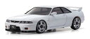 オンロードカー 京商 ミニッツAWD 日産 スカイライン GT-R Vスペック(R33) ホワイト LED/ジャイロユニット付(東海模型限定カラー)【32638WG-T】 ラジコン