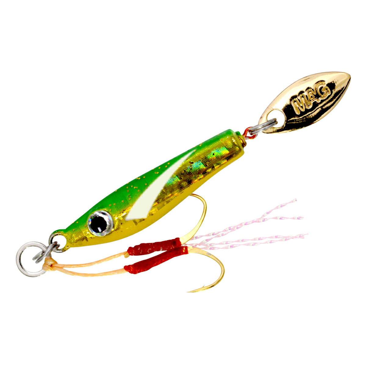 マグバイト ちりめんジグ 1g(08 ミドキンヒレグロー) MBJ04_1G-08 MAGBAITE アジ・メバル ジグ