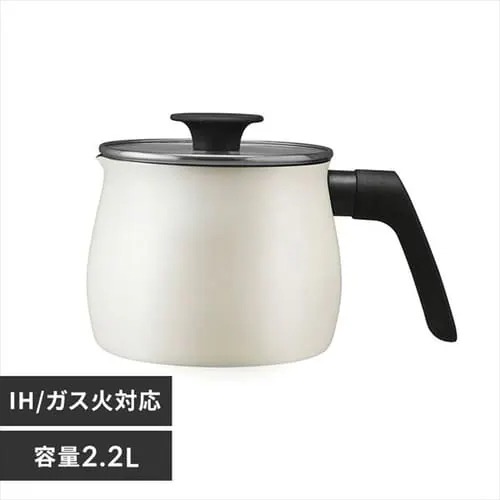 〜20 cm - アイリスオーヤマ 【IH対応】 片手鍋　14cm　ホワイト MCP-14ホワイト IRIS OHYAMA　マルチポット [MCP14ホワイト]