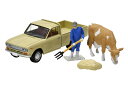 トミーテック 1/64 LV-195d ダットサン 1300 トラック(薄茶) フィギュア付【318361】 ミニカー