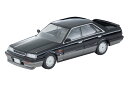 トミーテック 1/64 LV-N301b 日産 スカイライン 4ドアHT GTS　ツインカム24V （黒/銀） 87年式【321507】 ミニカー