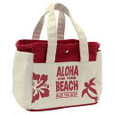 TT004-RD ブルーティーゴルフ アロハオンザビーチ ラウンドトートバッグ(レッド) BLUE TEE GOLF ALOHA ON THE BEACH