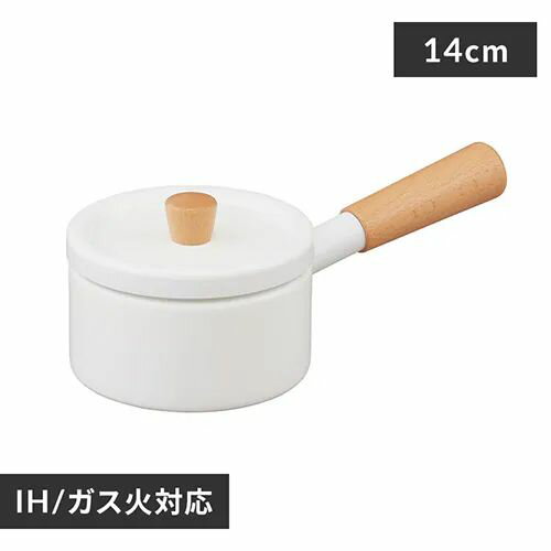 Ih Incompatible - アイリスオーヤマ 【IH対応】ミルクパン　14cm　オフホワイト MLKP-14オフホワイト IRIS OHYAMA [MLKP14オフホワイト]