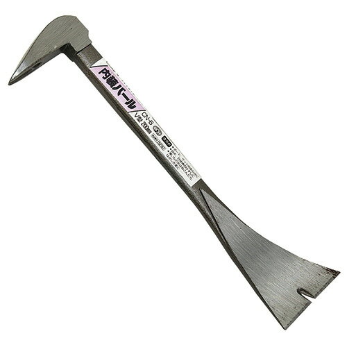 【返品種別B】□「返品種別」について詳しくはこちら□※画像はイメージです。※この商品は 内装バール V型 200mm です。※本来の用途以外には使用しないで下さい。※ご使用の際はヘルメット、保護メガネ、皮手袋、安全靴等、作業内容に合わせた防具を着用してください。◆ハンマーにもなります。◆小さな隙間にも入れやすく、めくり・はがし作業のしやすい形状です。◆ボード・サッシのあわせ、面木、目地棒のはずし、薄いものをはめこんだり、ハガシ作業に最適です。■　仕　様　■全長：200mm形状：V型材料にキズをつけにくい薄型炭素工具鋼[CN6SK11]SK11アウトドア＞DIY・工具＞手作業工具＞ハンマー・刻印・ポンチ