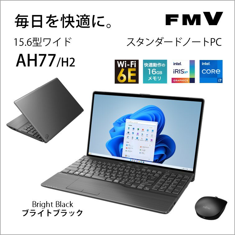 ٻ 15.6Ρȥѥ FMV LIFEBOOK AH77/H2Core i7/  16GB/ SSD 512GB/ BDɥ饤/ Office˥֥饤ȥ֥å FMVA77H2B