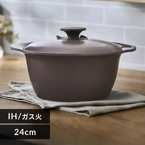 アイリスオーヤマ無加水鍋24cmメ...