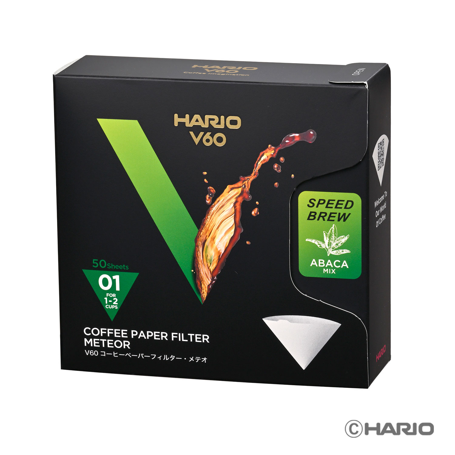 乐天商城 - ハリオ ペーパーフィルター・メテオ 01 VCF-01-50-MT HARIO V60 0000003732 [VCF0150MT]