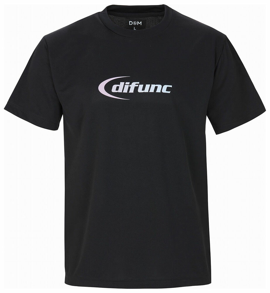 D＆M difunc バレーボールTシャツ（ブラック×パープル・サイズ：L） DM-DT001-96-L