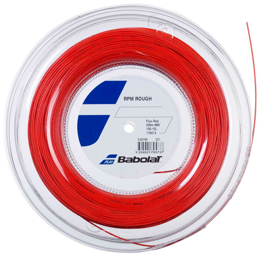 Other - BabolaT(バボラ) 硬式テニス用ストリング RPM ラフ 200m（フルオレッド・サイズ：130） 243140-201-130
