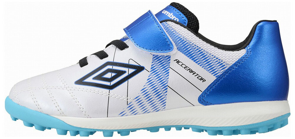 앰블로 주니어 축구·풋살 트레이닝 슈즈 가속기 SB JR WIDE(S.WHITE/BLUE/BLACK·사이즈:22.5cm) UF5SFCT5J-WHBL-22.5 umbro