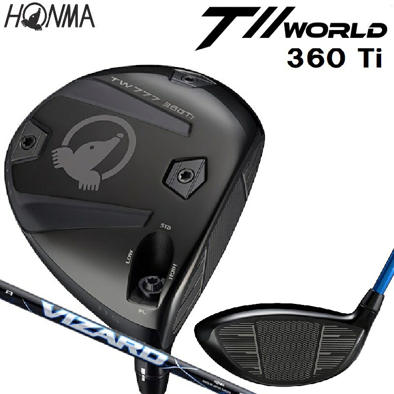 本間ゴルフ T//WORLD TW777 360 Ti DRIVER ツアーワールド ドライバー 11.5（VIZARD BLUE 60 シャフト・フレックス：S） TW777-360-115-6S HONMA GOLF
