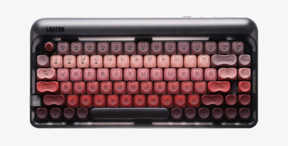 English Keyboard - Lofree(ロフリー) キーボード Lipstick Black(英字配列) OE914LB